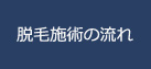 脱毛施術の流れ